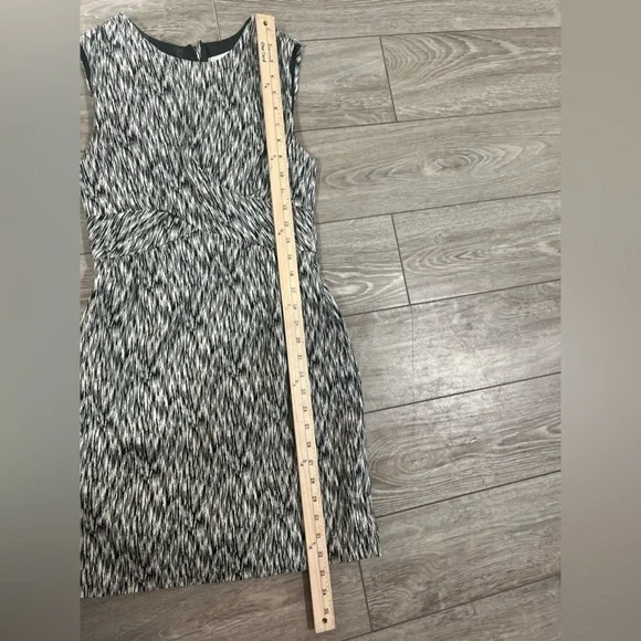 WHIT lib Sheath Dress Cocktail Black White Size 2 Sleeveless Career - Picture 8 of 14